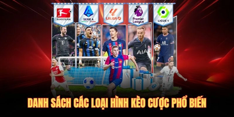 Danh sách các loại hình kèo cược phổ biến